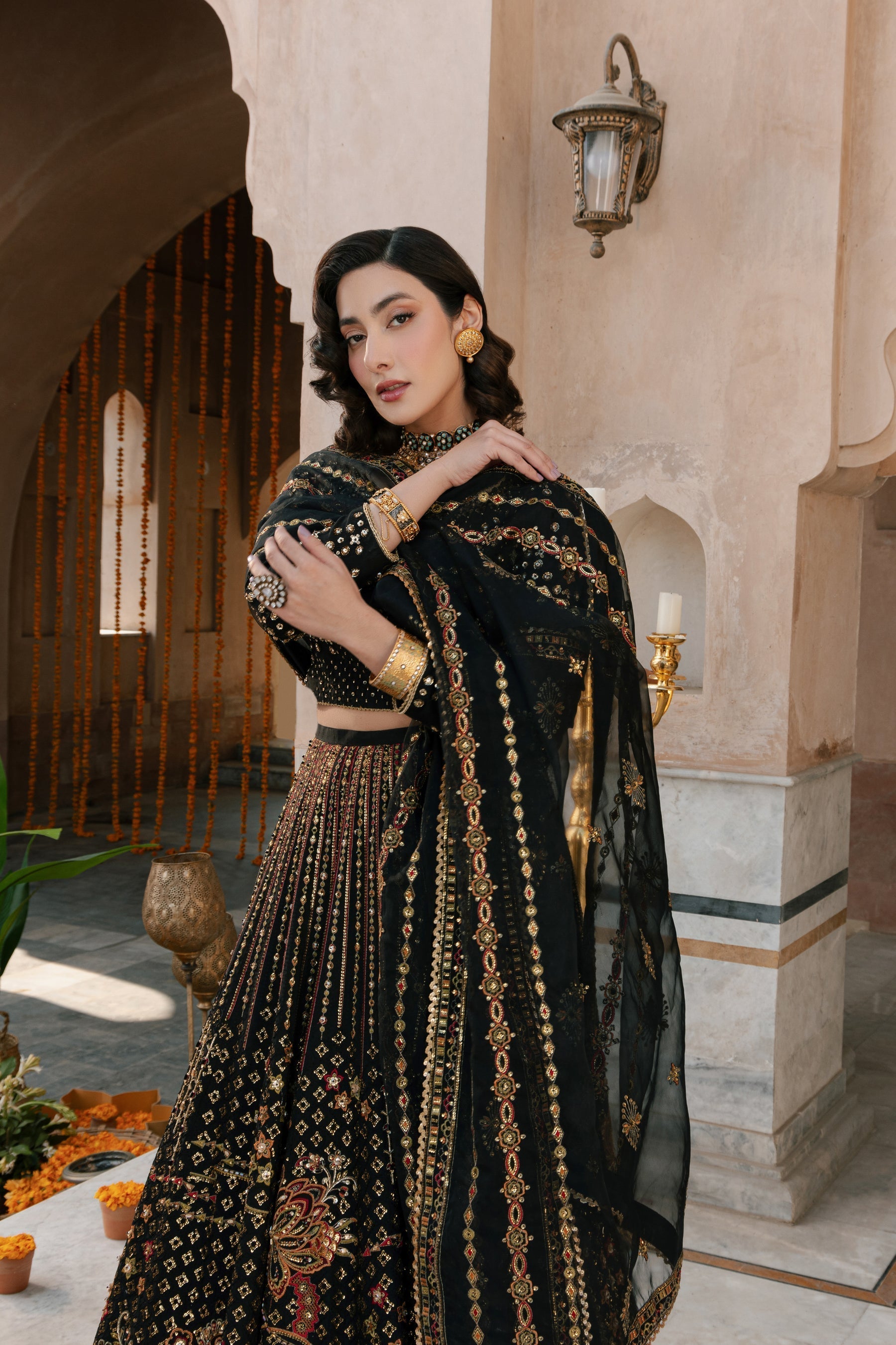 Naqshi | Ghar Ki Shadi | Kaif L Black Indian Raw Silk