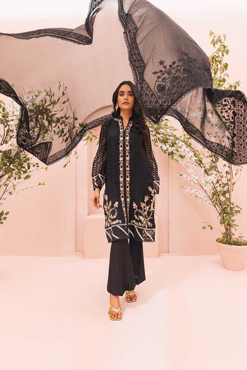Sana Abbas | Luxury Pret | Naza S Black Organza