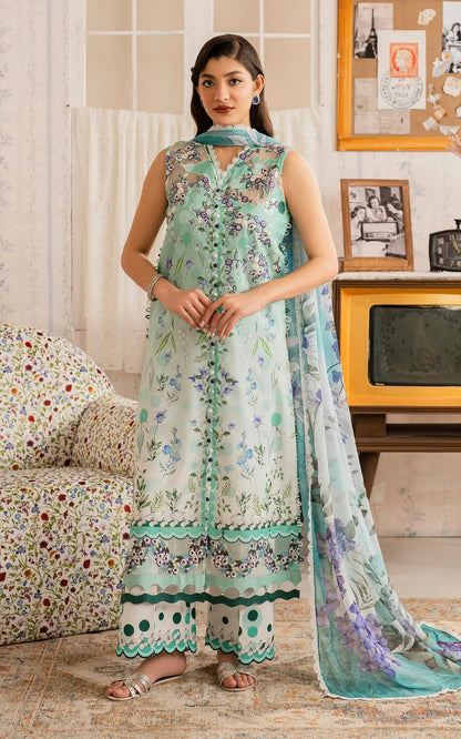 Asifa and Nabeel | Meraki Vintage 25 | Nazneen (MVL25-15) XL Off White Lawn