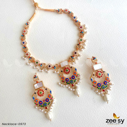 Necklace-0973 White