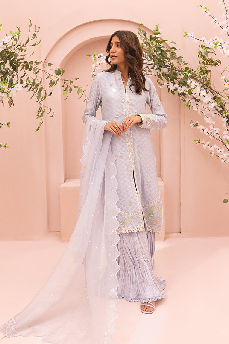 Sana Abbas | Luxury Pret | Rameen M Lilac Cotton Net