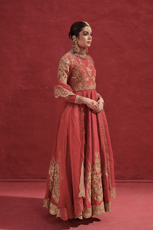Erum Khan | Laal Rang | BABRA - Pakistani Designer Dress - by Erum Khan | Type: Bridal - 100% Original at Saira Sultan