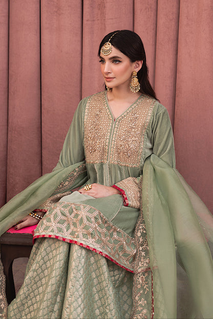 Azure | Vogue Formals | Noble Jade XL Pistachio Green Velvet