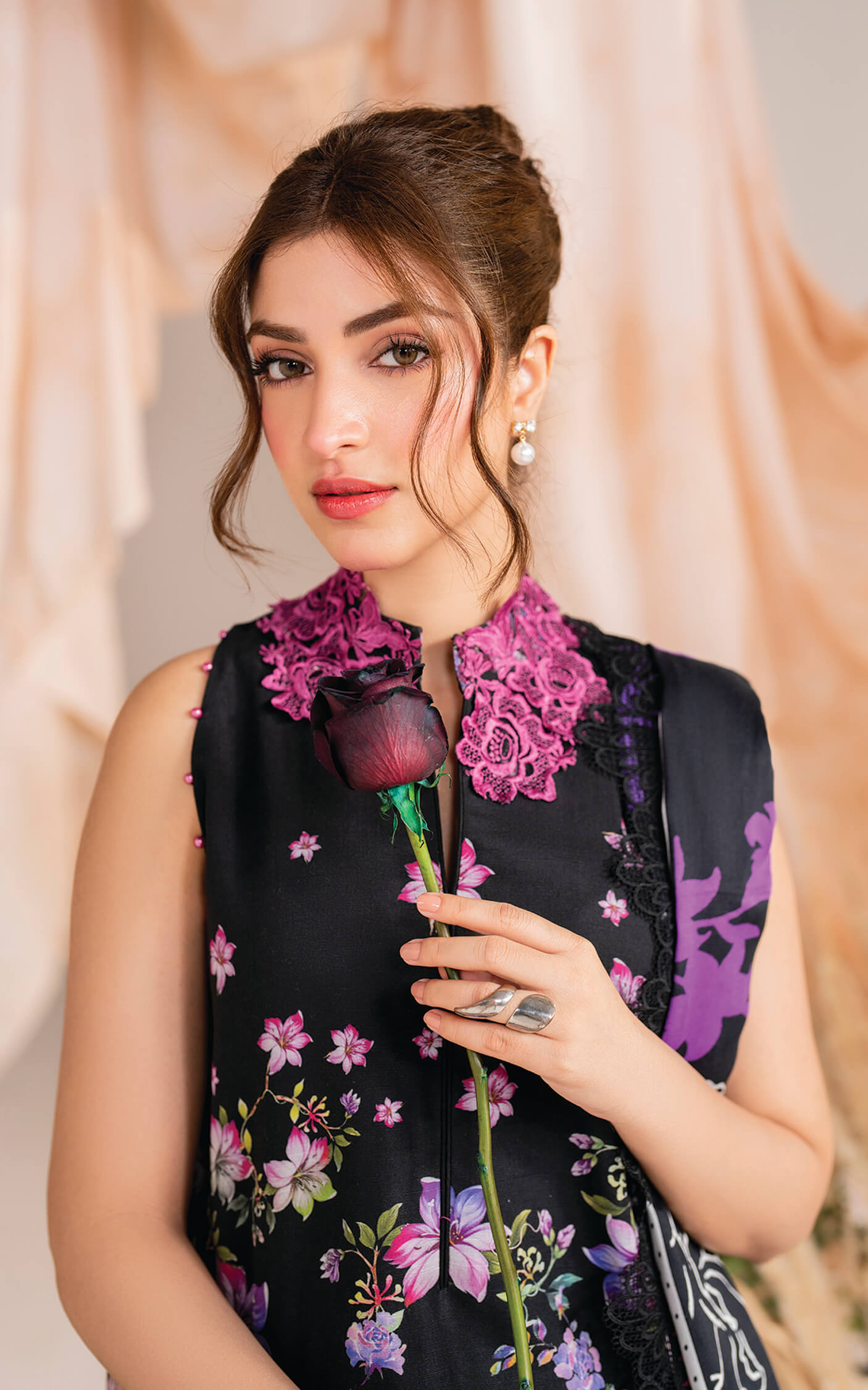 Asifa and Nabeel | Winter Meraki 24 | Nocturne-MW-10 - Pakistani Designer Dress - by Asifa and Nabeel | Type: Ladies Clothes - 100% Original at Saira Sultan