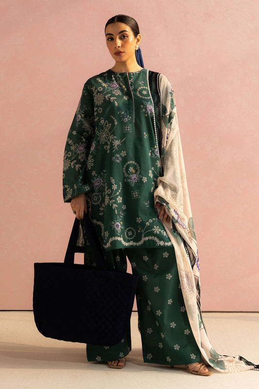 Zara Shahjahan | Coco Prints 25 | Nora-8B XS Dark Green Lawn