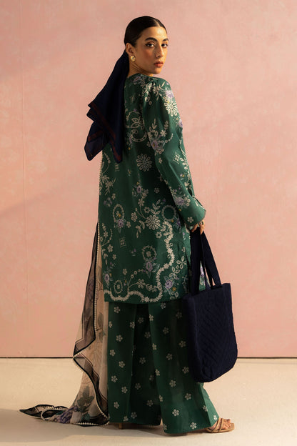 Zara Shahjahan | Coco Prints 25 | Nora-8B S Dark Green Lawn