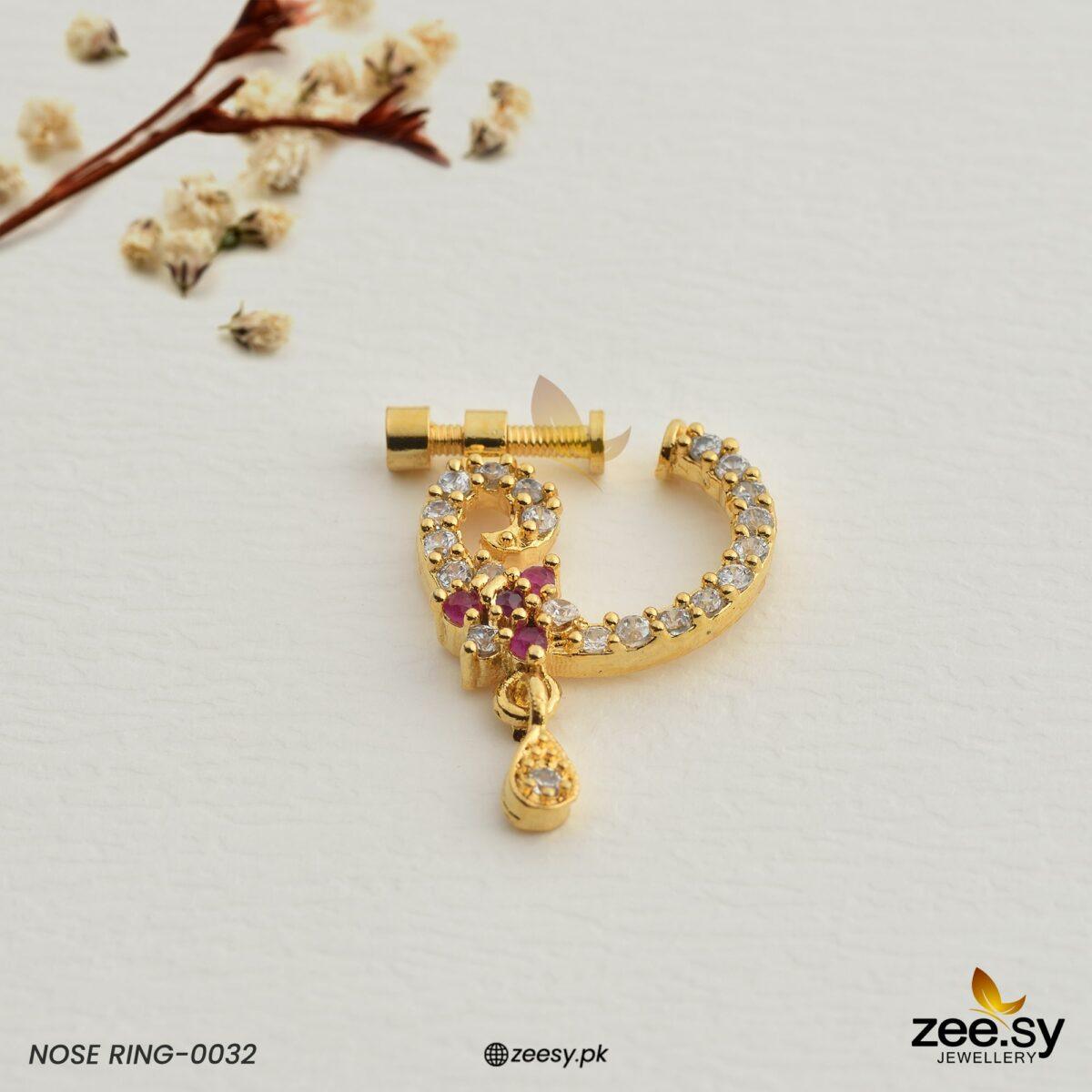 Nose Ring-0032 Red