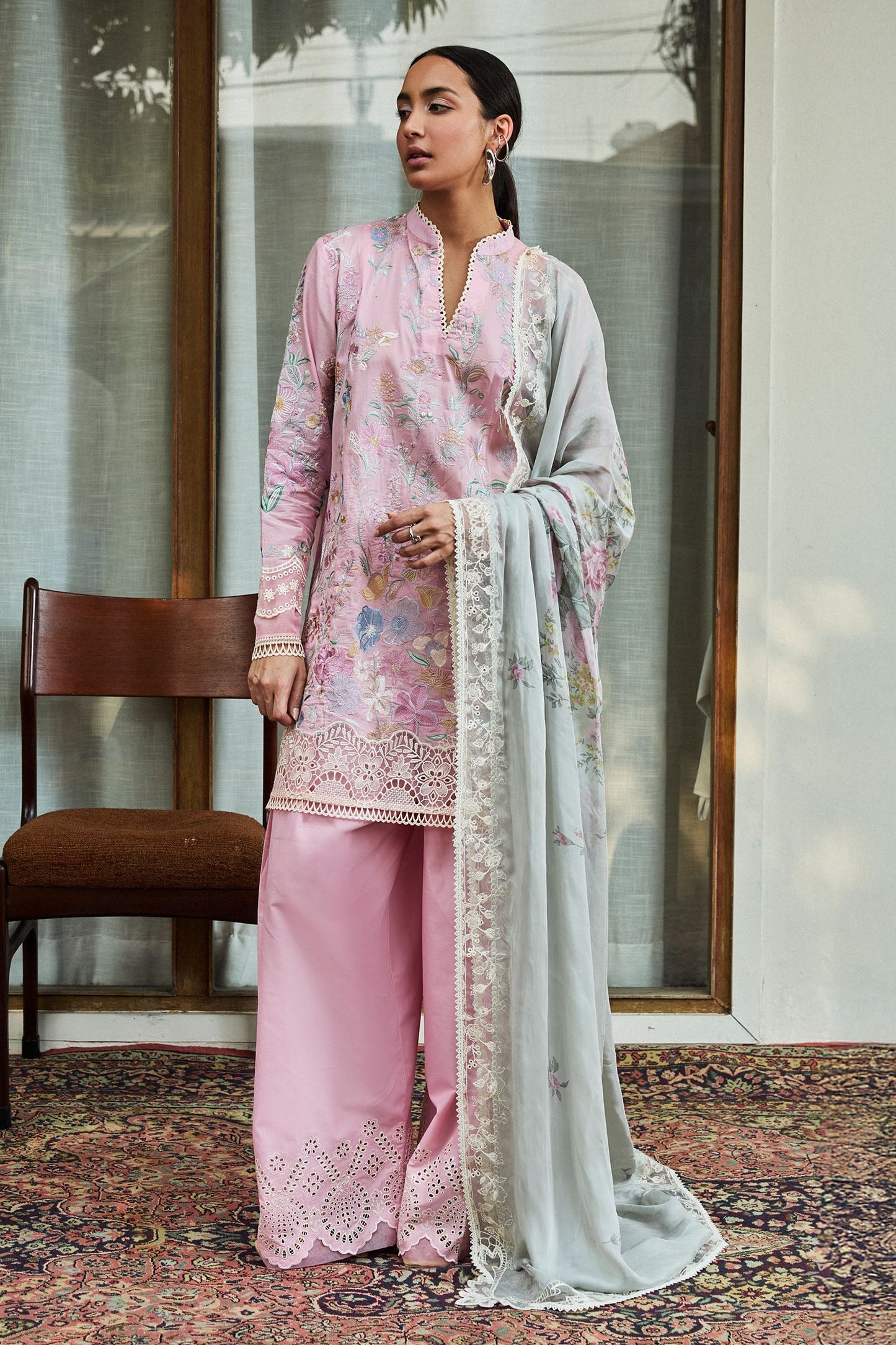 Zara Shahjahan | Satori 25 | Nozomi-2A XS Pink Lawn