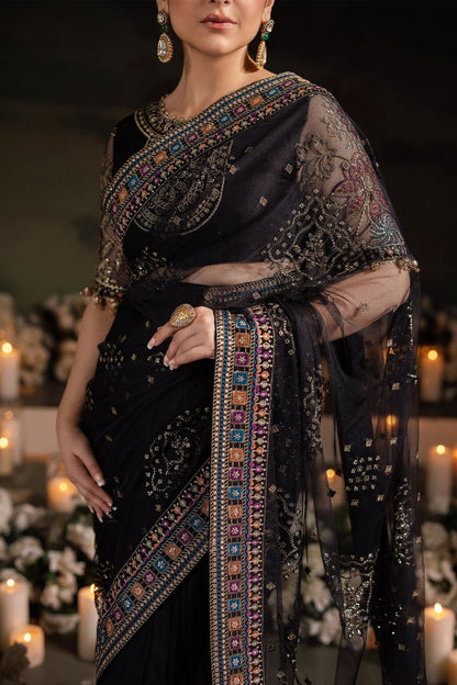 Nureh | Alfaaz Formals | NL-78 RUHI L Black Net