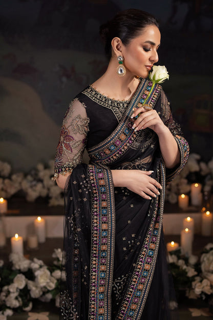 Nureh | Alfaaz Formals | NL-78 RUHI M Black Net