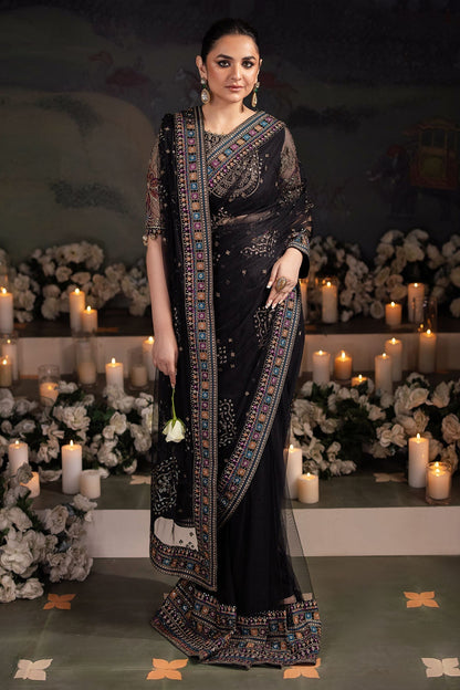 Nureh | Alfaaz Formals | NL-78 RUHI XS Black Net