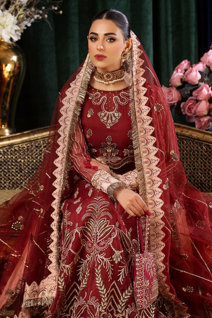 Nureh | Aroha Formals | AR-02 Custom Size Maroon Chiffon