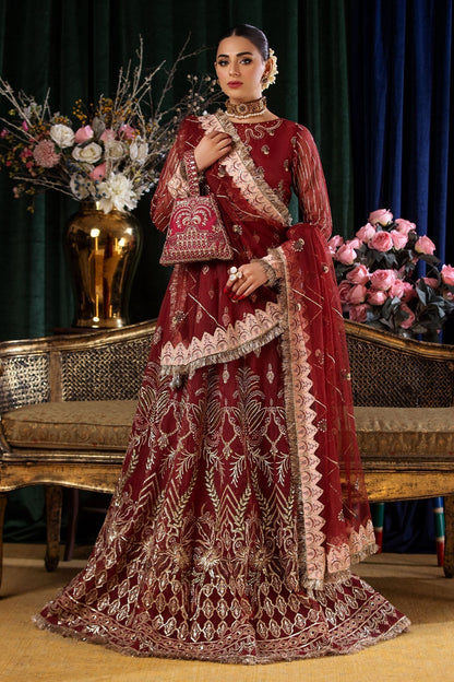 Nureh | Aroha Formals | AR-02 M Maroon Chiffon