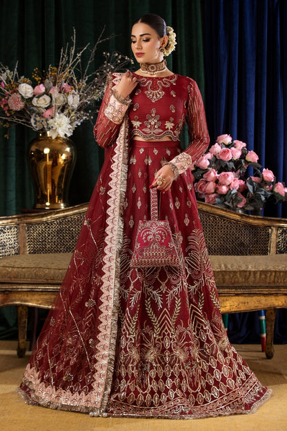 Nureh | Aroha Formals | AR-02 L Maroon Chiffon