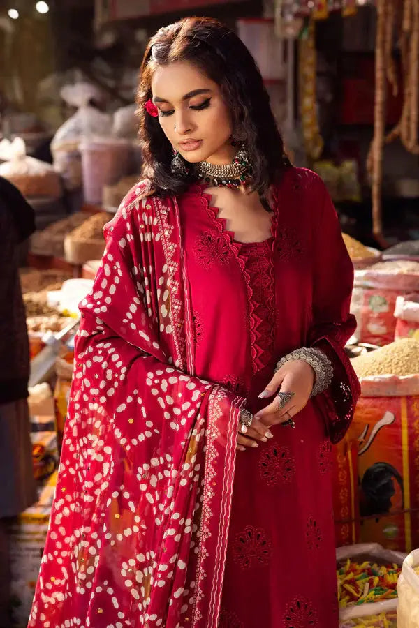 Nureh | Bazaar Lawn Chikankari 24 | NS-124 - Pakistani Designer Dress - by Nureh | Type: Luxury - 100% Original at Saira Sultan