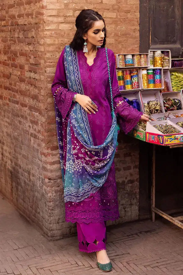 Nureh | Bazaar Lawn Chikankari 24 | NS-125 - Pakistani Designer Dress - by Nureh | Type: Luxury - 100% Original at Saira Sultan