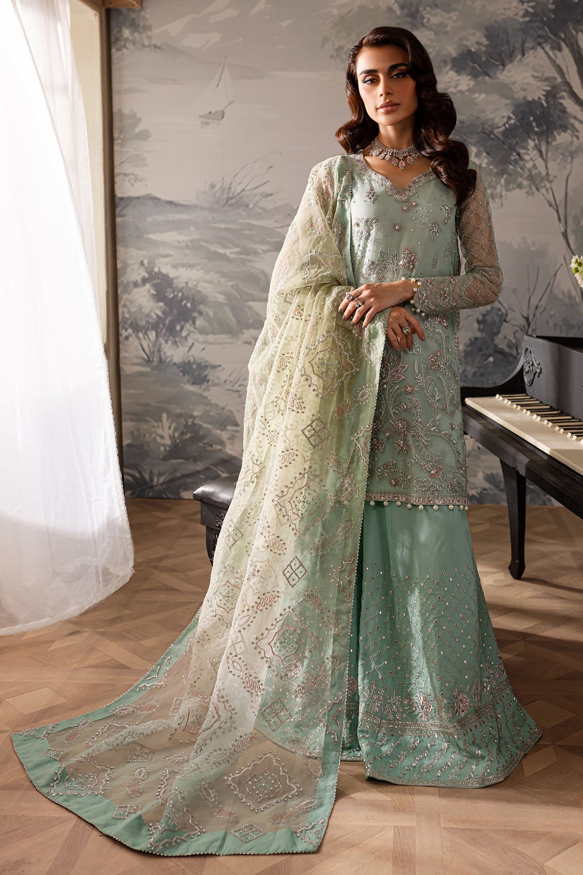 Nureh | Elanora Formals 24|  NEL-57 - Pakistani Designer Dress - by Nureh | Type: Formal - 100% Original at Saira Sultan