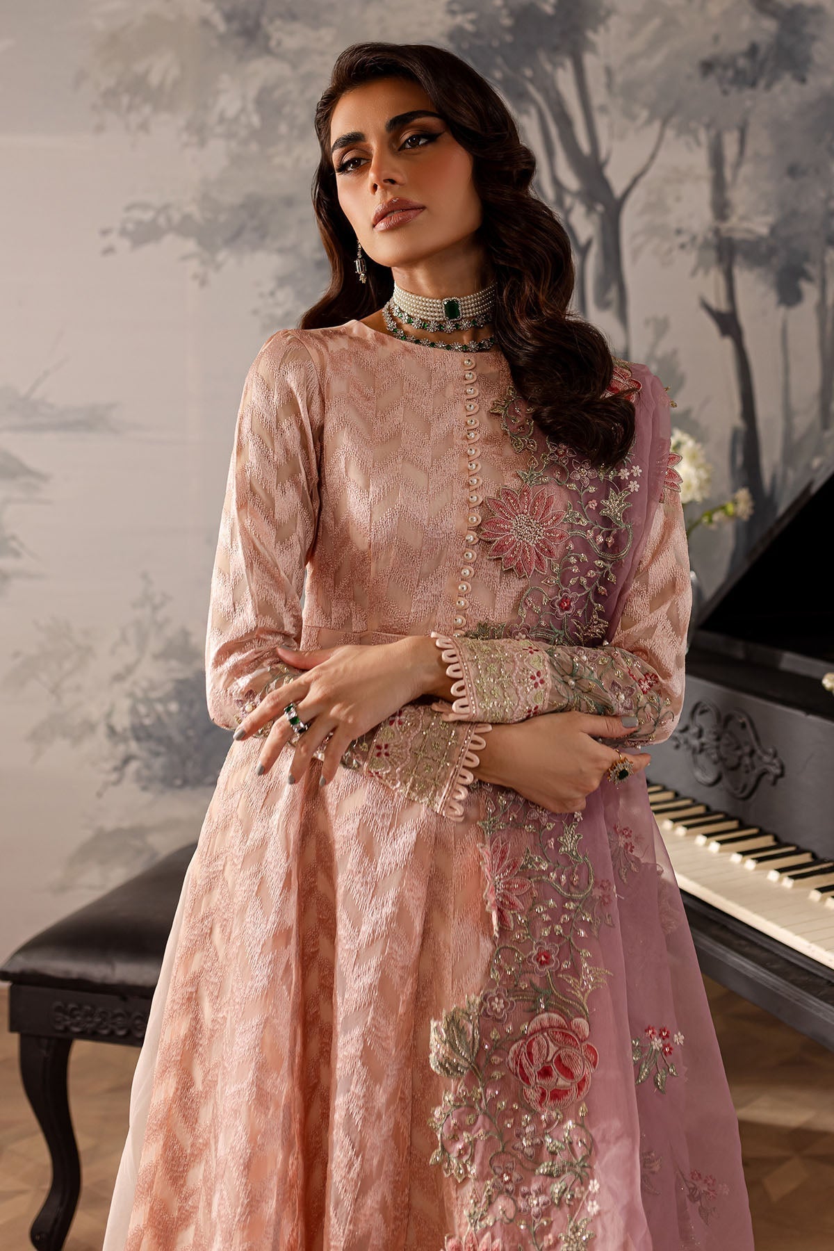 Nureh | Elanora Formals 24|  NEL-55 - Pakistani Designer Dress - by Nureh | Type: Formal - 100% Original at Saira Sultan