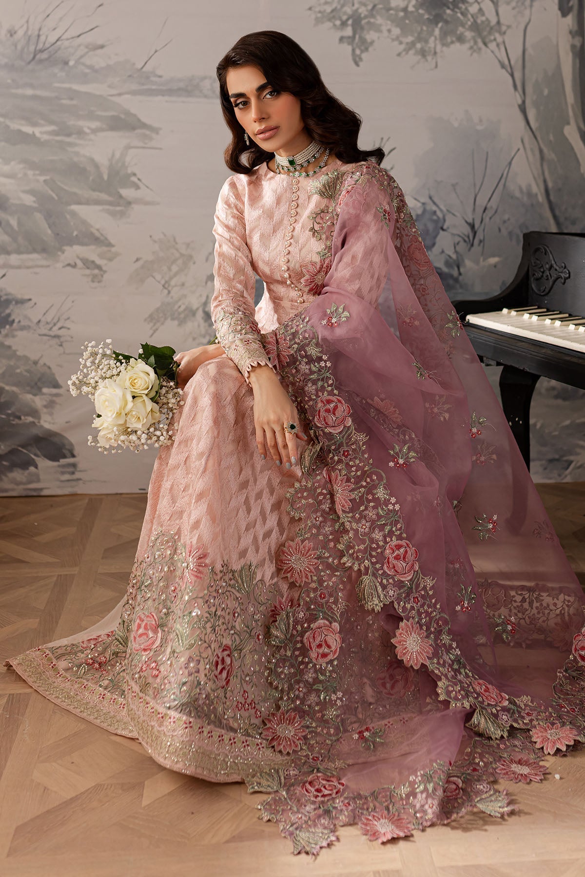 Nureh | Elanora Formals 24|  NEL-55 - Pakistani Designer Dress - by Nureh | Type: Formal - 100% Original at Saira Sultan