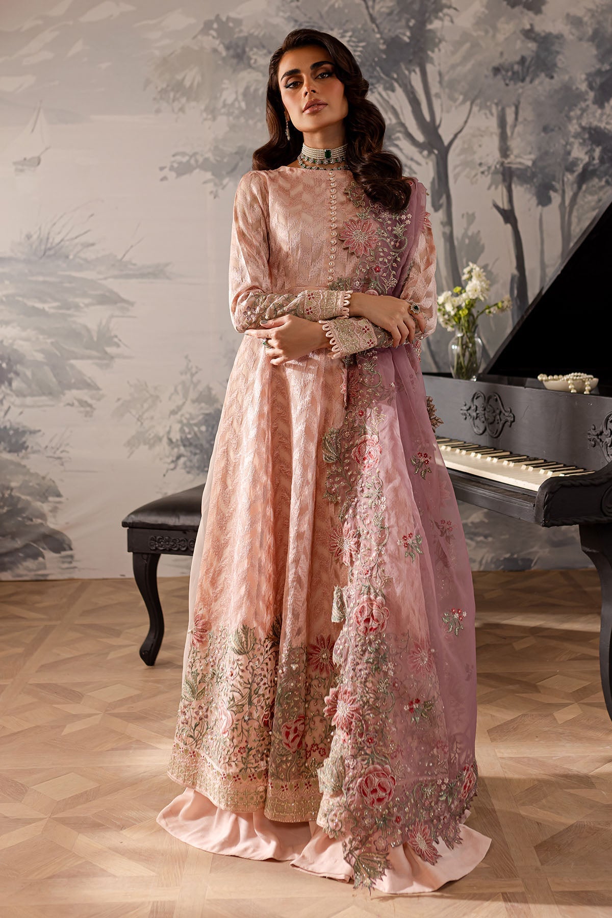 Nureh | Elanora Formals 24|  NEL-55 - Pakistani Designer Dress - by Nureh | Type: Formal - 100% Original at Saira Sultan