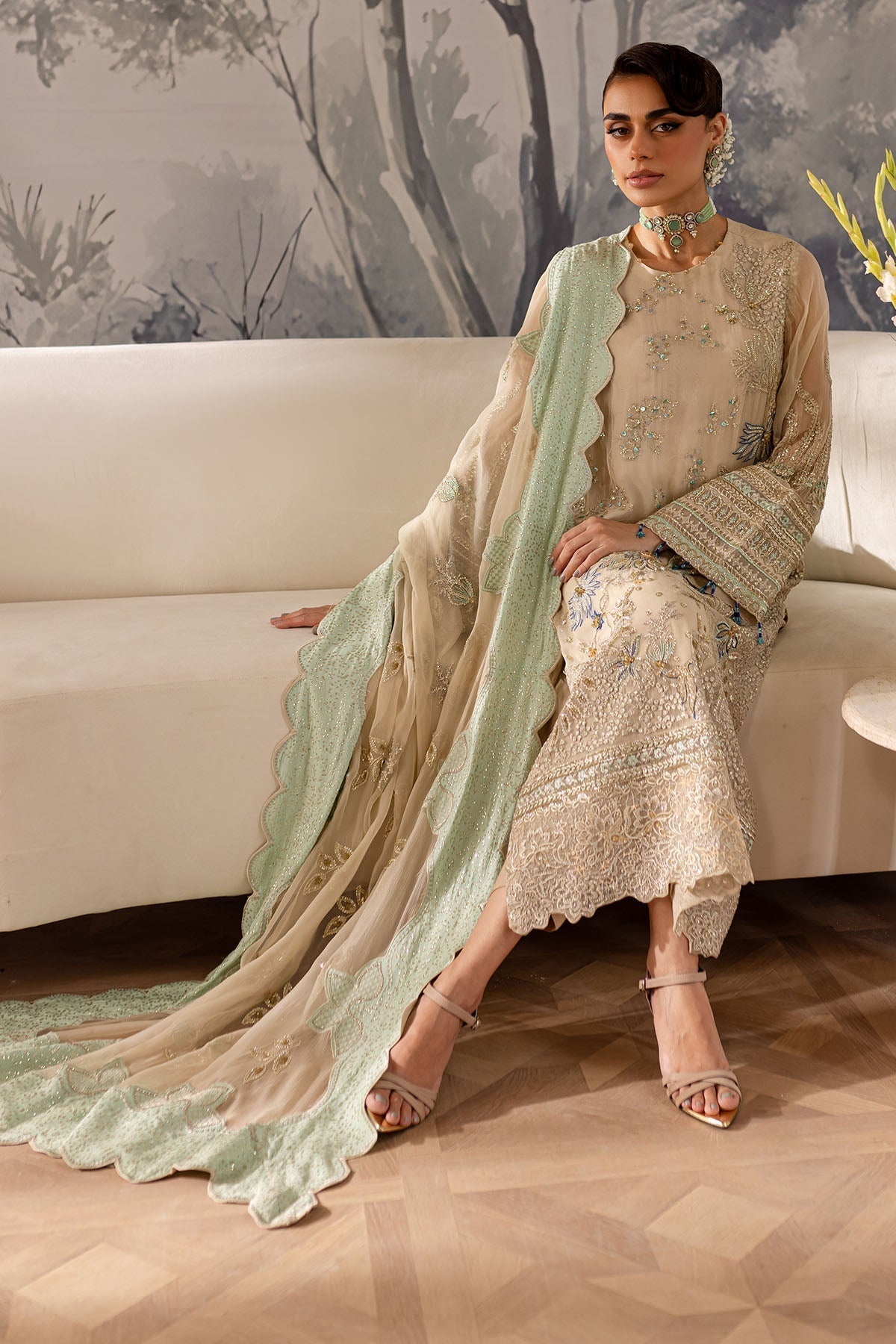 Nureh | Elanora Formals 24|  NEL-58 - Pakistani Designer Dress - by Nureh | Type: Formal - 100% Original at Saira Sultan