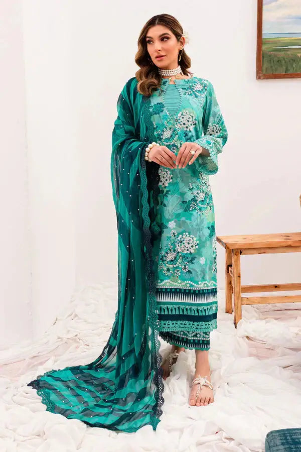 Nureh | Gardenia Lawn 24 | NSG-144 - Pakistani Designer Dress - by Nureh | Type: Luxury - 100% Original at Saira Sultan
