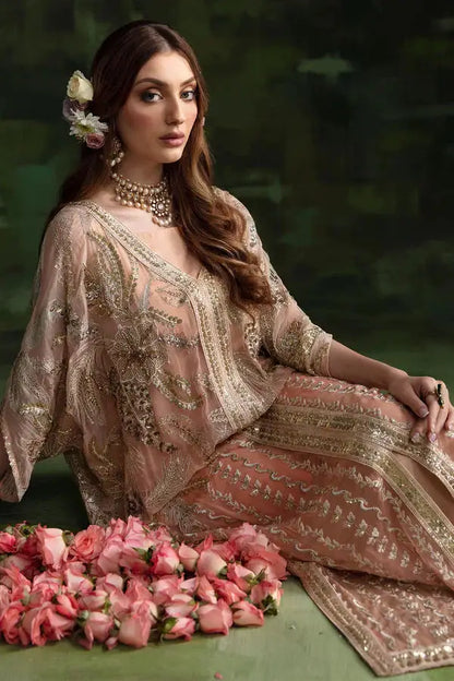 Nureh | Wedding Formals 24 | Sheer Pink - Pakistani Designer Dress - by Nureh | Type: Bridal - 100% Original at Saira Sultan