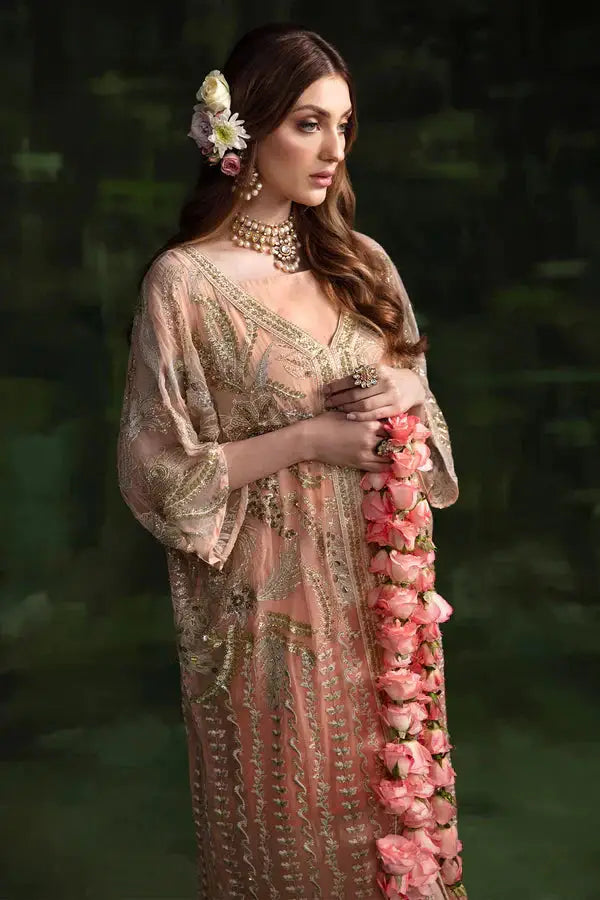 Nureh | Wedding Formals 24 | Sheer Pink - Pakistani Designer Dress - by Nureh | Type: Bridal - 100% Original at Saira Sultan