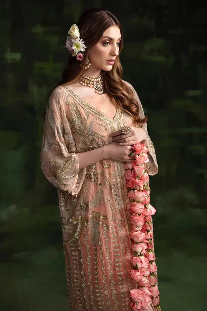 Nureh | Wedding Formals 24 | Sheer Pink - Pakistani Designer Dress - by Nureh | Type: Bridal - 100% Original at Saira Sultan