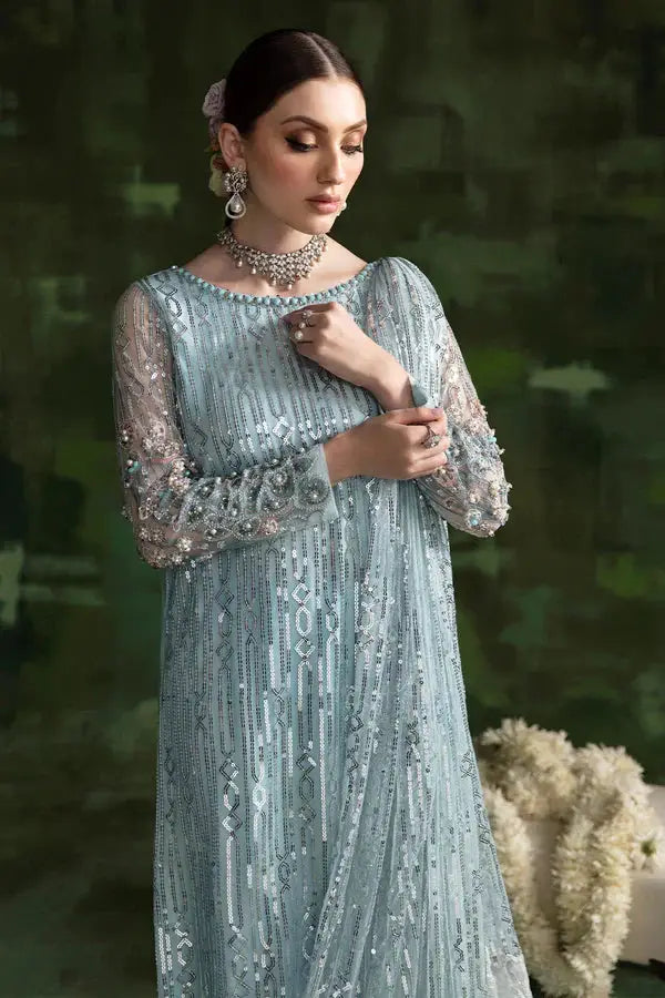 Nureh | Wedding Formals 24 | Aqua Moon - Pakistani Designer Dress - by Nureh | Type: Bridal - 100% Original at Saira Sultan