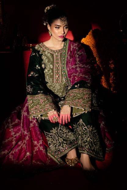 Nureh | Maya Velvet |  NW-88 - Pakistani Designer Dress - by Nureh | Type: Ladies Clothes - 100% Original at Saira Sultan