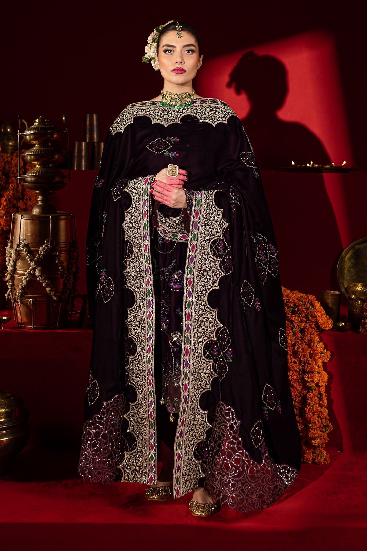 Nureh | Maya Velvet |  NW-91 - Pakistani Designer Dress - by Nureh | Type: Ladies Clothes - 100% Original at Saira Sultan