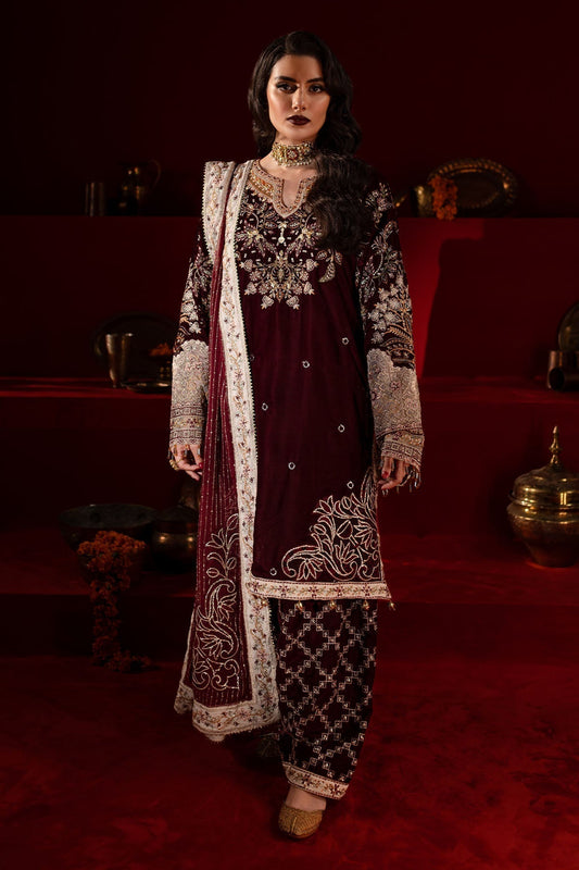 Nureh | Maya Velvet |  NW-89 - Pakistani Designer Dress - by Nureh | Type: Ladies Clothes - 100% Original at Saira Sultan