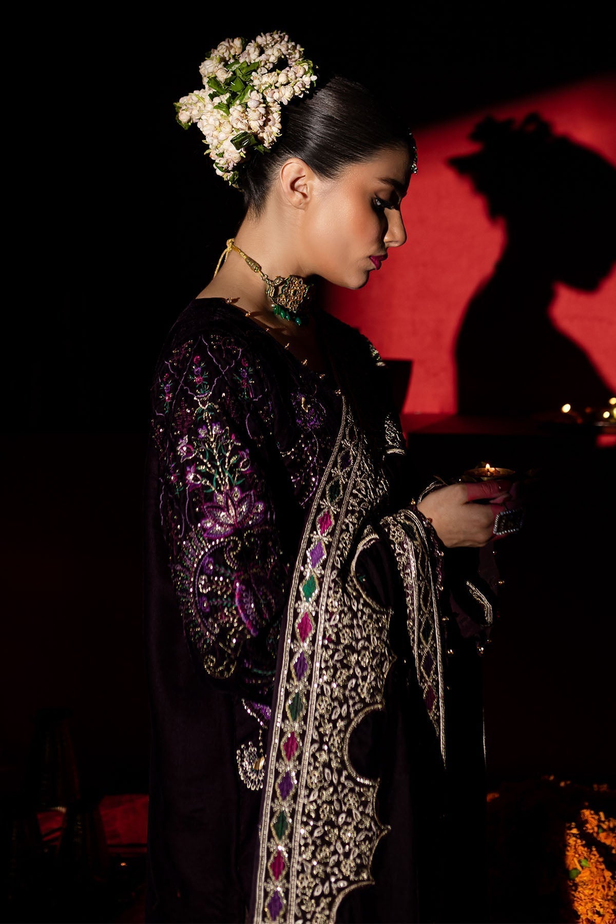 Nureh | Maya Velvet |  NW-91 - Pakistani Designer Dress - by Nureh | Type: Ladies Clothes - 100% Original at Saira Sultan