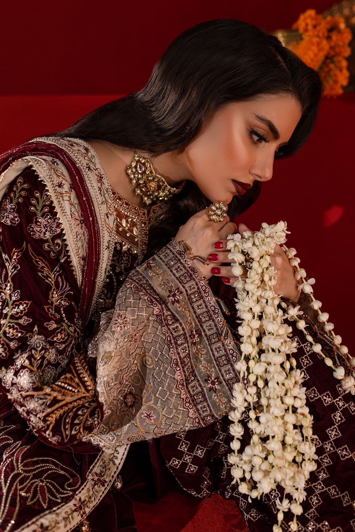 Nureh | Maya Velvet |  NW-89 - Pakistani Designer Dress - by Nureh | Type: Ladies Clothes - 100% Original at Saira Sultan