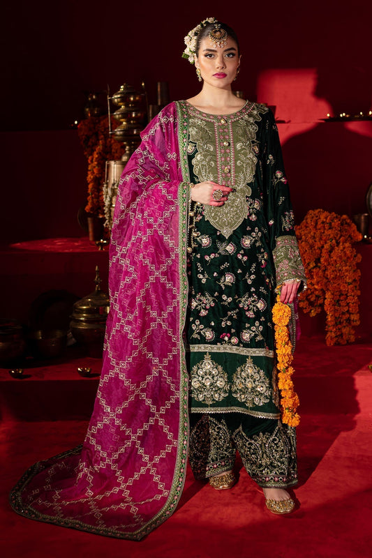 Nureh | Maya Velvet |  NW-88 - Pakistani Designer Dress - by Nureh | Type: Ladies Clothes - 100% Original at Saira Sultan