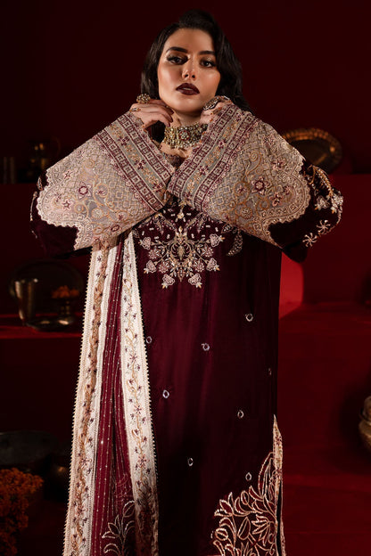 Nureh | Maya Velvet |  NW-89 - Pakistani Designer Dress - by Nureh | Type: Ladies Clothes - 100% Original at Saira Sultan