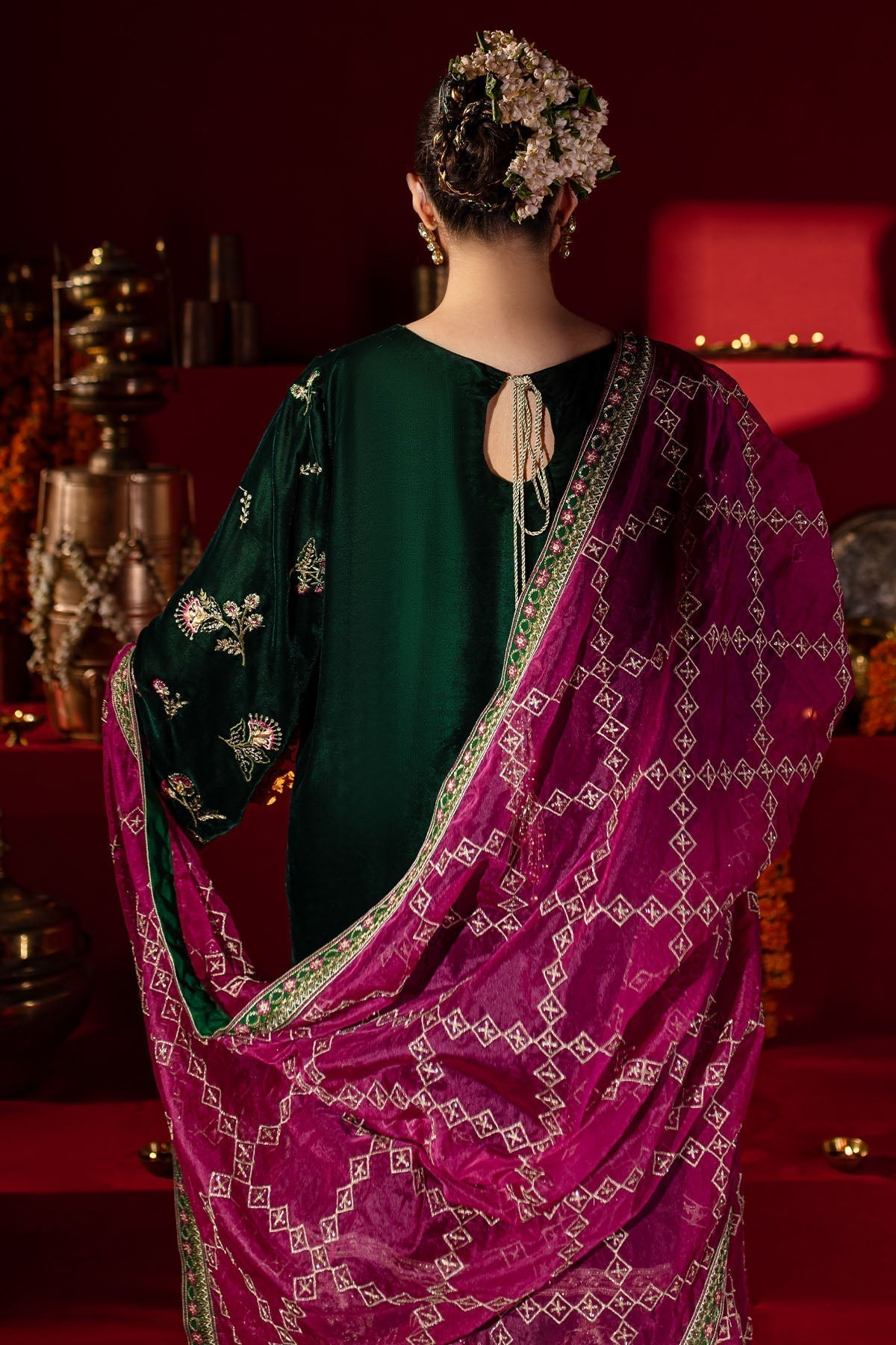 Nureh | Maya Velvet |  NW-88 - Pakistani Designer Dress - by Nureh | Type: Ladies Clothes - 100% Original at Saira Sultan