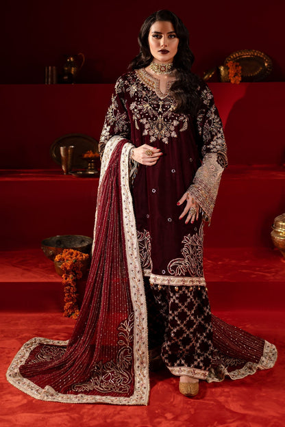 Nureh | Maya Velvet |  NW-89 - Pakistani Designer Dress - by Nureh | Type: Ladies Clothes - 100% Original at Saira Sultan