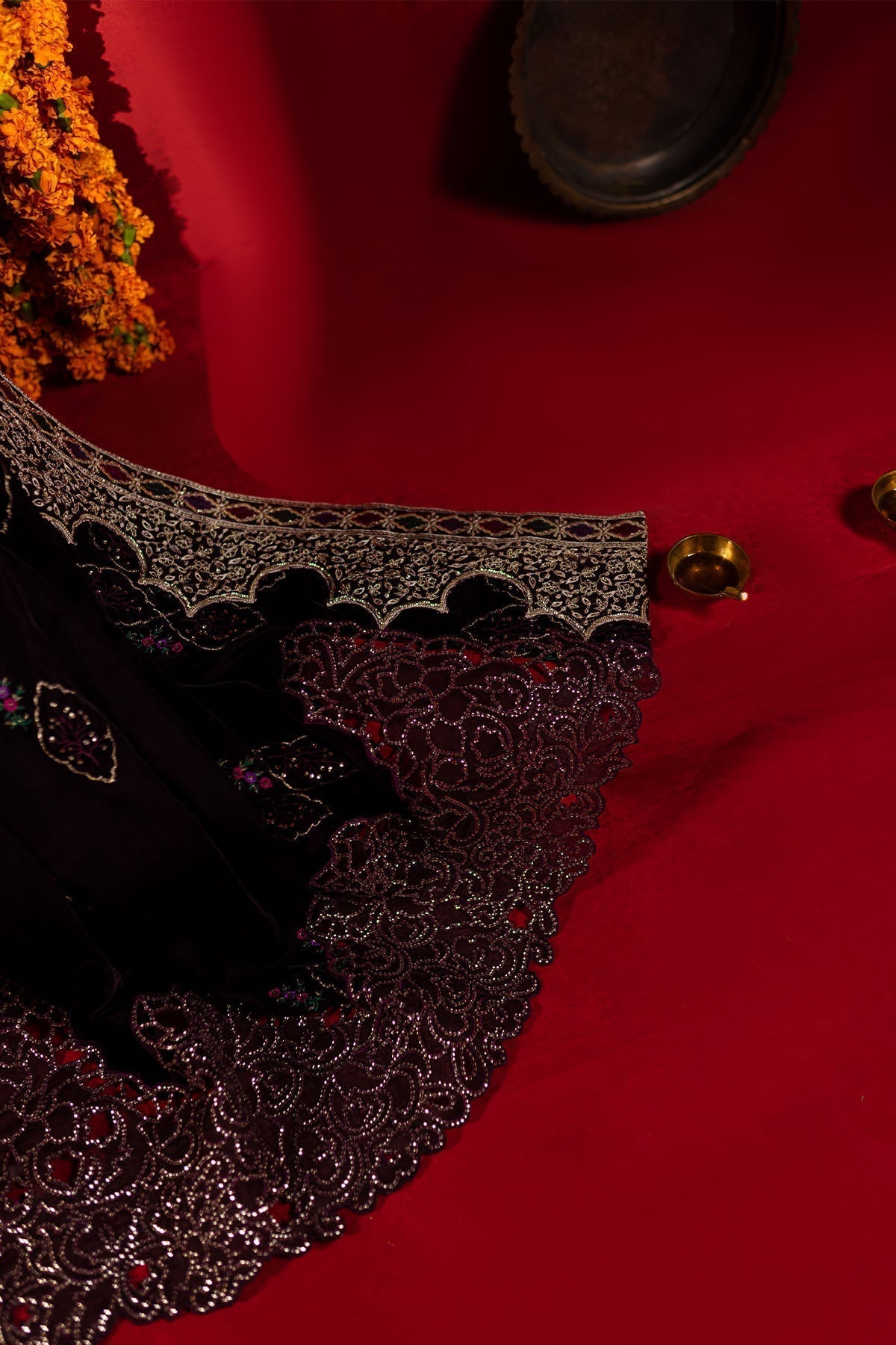 Nureh | Maya Velvet |  NW-91 - Pakistani Designer Dress - by Nureh | Type: Ladies Clothes - 100% Original at Saira Sultan