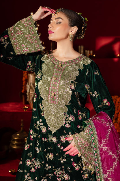 Nureh | Maya Velvet |  NW-88 - Pakistani Designer Dress - by Nureh | Type: Ladies Clothes - 100% Original at Saira Sultan