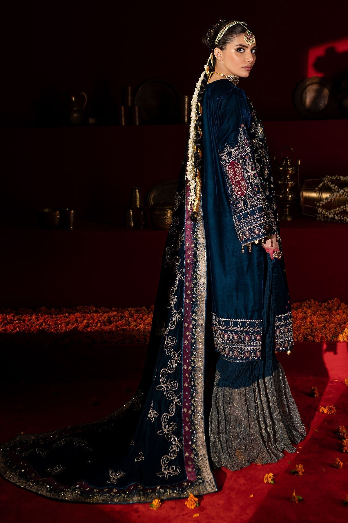 Nureh | Maya Velvet |  NW-90 - Pakistani Designer Dress - by Nureh | Type: Ladies Clothes - 100% Original at Saira Sultan
