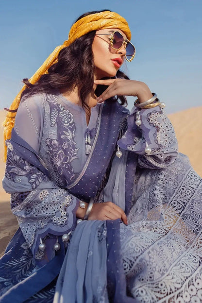 Nureh | Sehra Swiss Voil Lawn | CAMEO - NE-80 - Pakistani Designer Dress - by Nureh | Type: Luxury - 100% Original at Saira Sultan