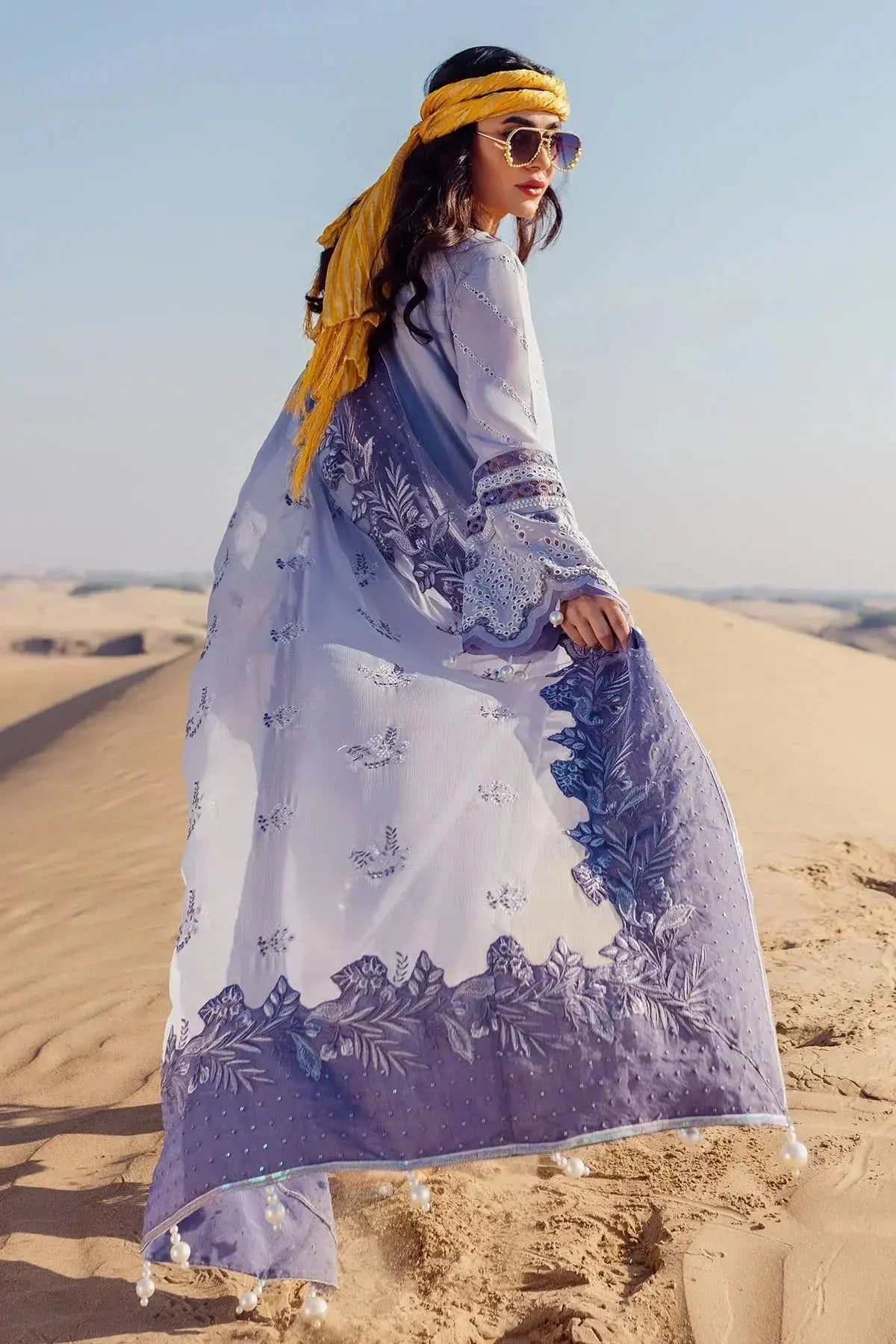 Nureh | Sehra Swiss Voil Lawn | CAMEO - NE-80 - Pakistani Designer Dress - by Nureh | Type: Luxury - 100% Original at Saira Sultan