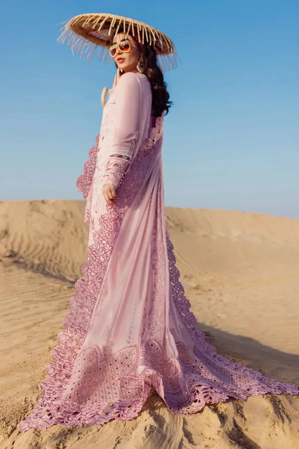 Nureh | Sehra Swiss Voil Lawn | CARNIVAL - NE-73 - Pakistani Designer Dress - by Nureh | Type: Luxury - 100% Original at Saira Sultan