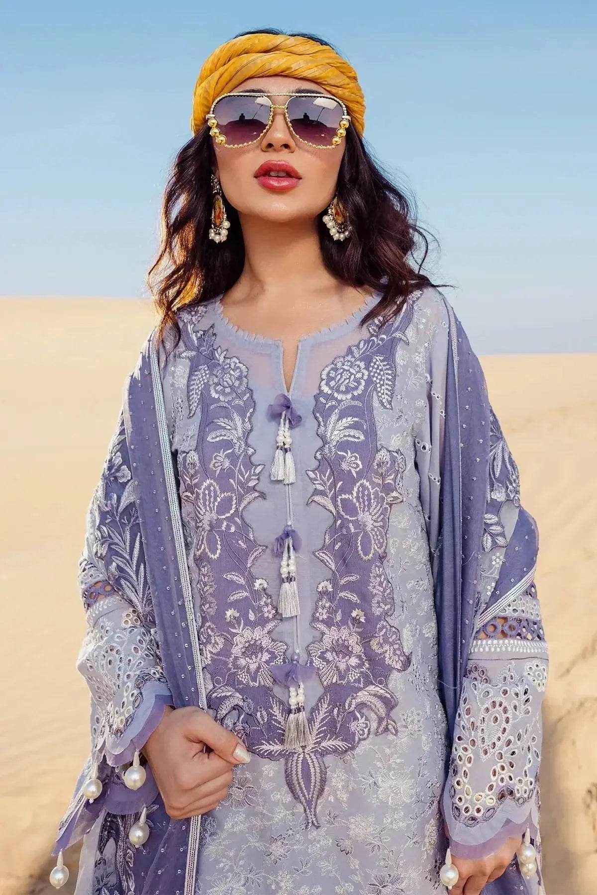 Nureh | Sehra Swiss Voil Lawn | CAMEO - NE-80 - Pakistani Designer Dress - by Nureh | Type: Luxury - 100% Original at Saira Sultan