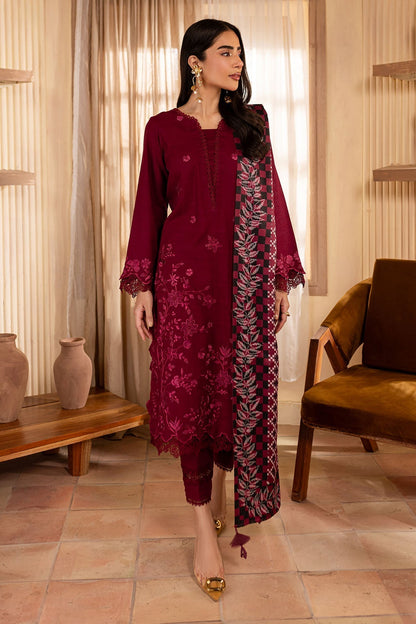 Nureh | Shades of Winter | NP-578 XS Maroon Khaddar