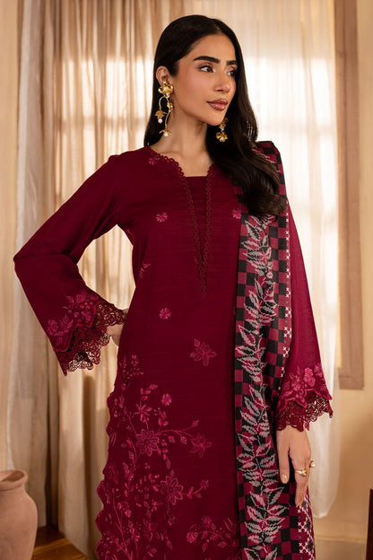 Nureh | Shades of Winter | NP-578 M Maroon Khaddar
