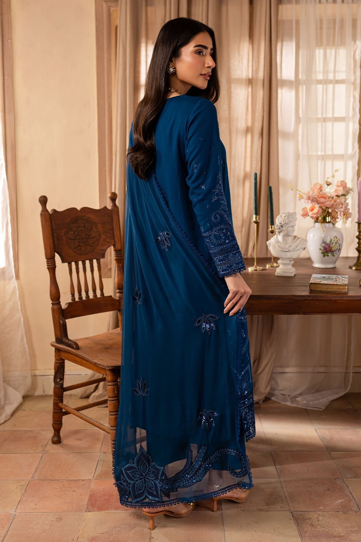 Nureh | Shades of Winter | NP-583 S Navy Karandi