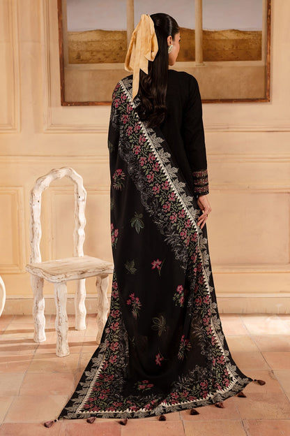 Nureh | Shades of Winter | NP-585 S Black Khaddar
